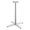 HON® Between™ Standing Height X-Base, 32.68w x 41.12h, Silver Communal-Work & Training Table Bases/Legs - Office Ready