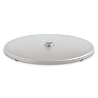 HON® Arrange® Disc Shroud, 26.82w x 1.42h, Silver Tables-Hospitality & Breakroom Tables - Office Ready