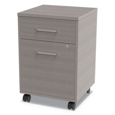 Linea Italia® Urban Mobile File Pedestal, Left or Right, 2-Drawers: Box/File, Legal/A4, Ash, 16