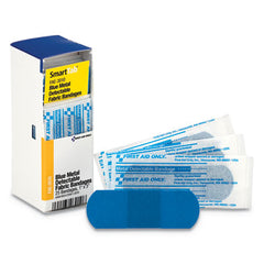 First Aid Only™ Refill for SmartCompliance™ General Business Cabinet, Blue Metal Detectable Bandages,1 x 3, 25/Box