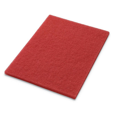 Americo® Buffing Pads, 14 x 20, Red, 5/Carton Floor Pads-Burnish/Buff - Office Ready