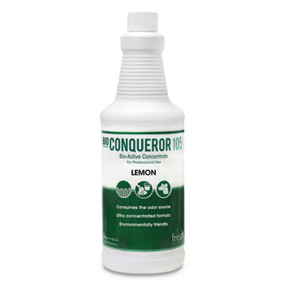 Fresh Products Bio Conqueror 105 Enzymatic Odor Counteractant Concentrate, Citrus, 32 oz Bottle, 12/Carton Counteractant/Digester Air Fresheners/Odor Eliminators - Office Ready