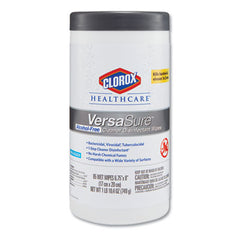 Clorox Healthcare® VersaSure Cleaner™ Disinfectant Wipes, 1-Ply, 8 x 6.75, Original Scent, White, 85 Towels/Can