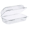 Dart® StayLock® Clear Hinged Lid Containers, 5.4 x 9 x 3.5, Clear, Plastic, 250/Carton Takeout Food Containers - Office Ready