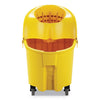 Rubbermaid® Commercial WaveBrake® 2.0 Bucket/Wringer Combos, Down-Press, 35 qt, Plastic, Yellow Buckets/Wringers-Mop Bucket Cart - Office Ready