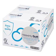 Papernet® Heavenly Soft® Toilet Tissue, Septic Safe, 2-Ply, White. 4.1" x 146 ft, 500 Sheets/Roll, 96 Rolls/Carton