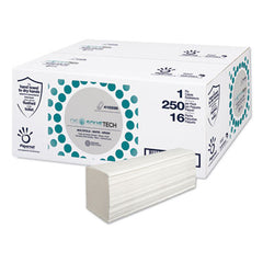 Papernet® DissolveTech® Paper Towel, 5.3 x 8, White, 250/Pack, 16 Packs/Carton