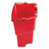 Rubbermaid® Commercial WaveBrake® 2.0 Dirty Water Bucket, 18 qt, Plastic, Red Buckets/Wringers-Waste Water Bucket - Office Ready