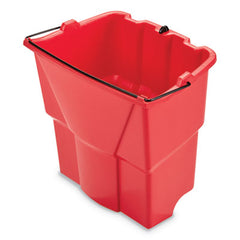 Rubbermaid® Commercial WaveBrake® 2.0 Dirty Water Bucket, 18 qt, Plastic, Red