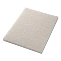 Americo® Polishing Pads, 14 x 28, White, 5/Carton Burnish/Buff Floor Pads - Office Ready