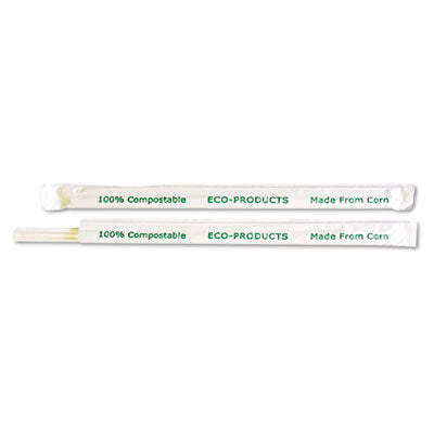 Eco-Products® PLA Straws, 7.75