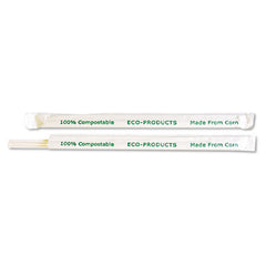 Eco-Products® PLA Straws, 7.75", PLA, 400/Pack, 24 Packs/Carton