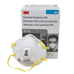 3M N95 Respirator Mask 8210V, 50/ PK