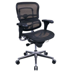 Eurotech Seating Ergohuman Collection High Back Ergonomic Chair in Black Mesh