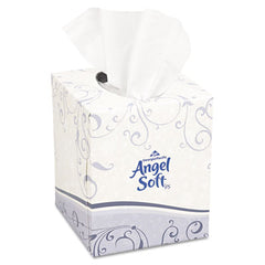 Georgia Pacific® Professional Angel Soft ps® Premium White Facial Tissue, 2-Ply, White, Cube Box, 96 Sheets/Box