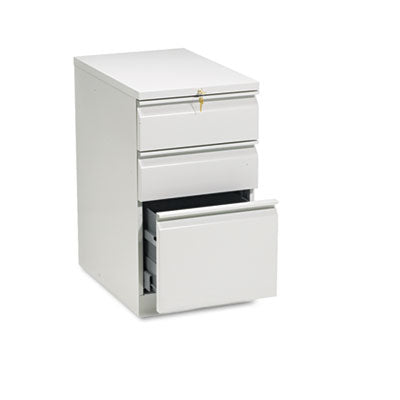 HON® Brigade® Mobile Pedestal, Left/Right, 3-Drawers: Box/Box/File, Letter, Light Gray, 15