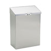 HOSPECO® Wall Mount Sanitary Napkin Receptacle, Stainless Steel Waste Receptacles-Sanitary Napkin Bins - Office Ready