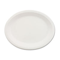 Chinet® Classic Paper Dinnerware, Oval Platter, 9.75 x 12.5, White, 500/Carton Dinnerware-Platter, Paper - Office Ready