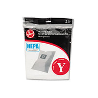 Hoover® Commercial HEPA™ Y Vacuum Replacement Filter/Filtration Bag, 2/Pack Vacuum Cleaner Intake Filters - Office Ready