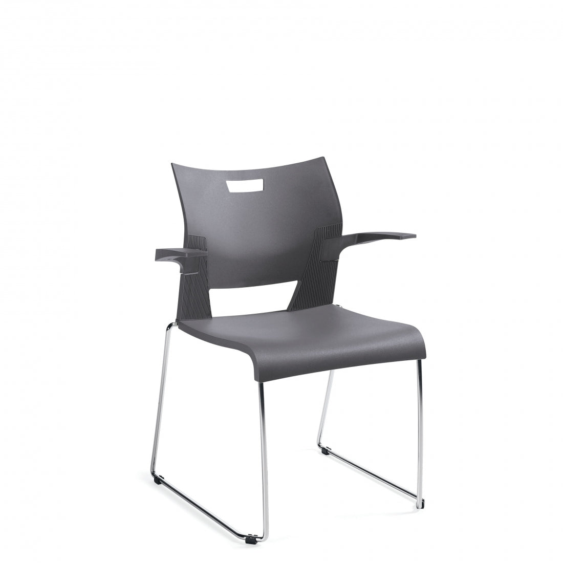 Global Duet 6620 Polypropylene Seat & Back Guest Chair, Shadow Seating-Guest Chair - Office Ready