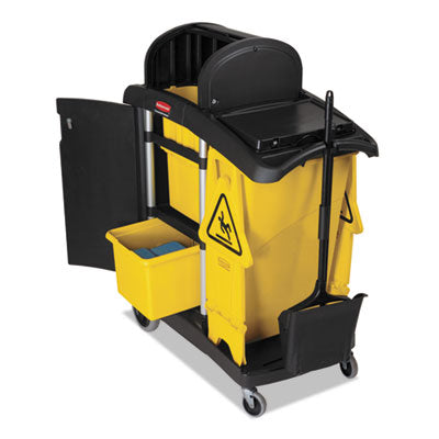 RCP9T7500BK - Rubbermaid-High Security Janitor Cart for Healthcare