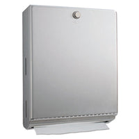 Bobrick ClassicSeries® Surface-Mounted Paper Towel Dispenser, 10.81 x 3.94 x 14.06, Satin  - Office Ready