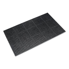 Crown Safewalk™ Heavy-Duty Anti-Fatigue Drainage Mat, General Purpose, 36 x 60, Black