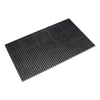 Crown Safewalk™ Heavy-Duty Anti-Fatigue Drainage Mat, General Purpose, 36 x 60, Black Mats-Drainage Mat - Office Ready
