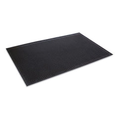 Crown-Tred™ Indoor/Outdoor Scraper Mat, Rubber, 43.75 x 66.75, Black