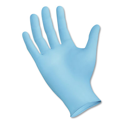 Boardwalk® Disposable Examination Nitrile Gloves, Large, Blue, 5 mil, 100/Box Gloves-Exam, Nitrile - Office Ready