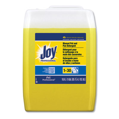 Joy® Professional Manual Pot & Pan Dish Detergent, Lemon Scent, 5 gal Cube Manual Dishwashing Detergents - Office Ready