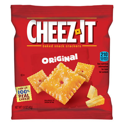 Sunshine® Cheez-it® Crackers, 1.5 oz Single-Serving Snack Pack, 8/Box Crackers - Office Ready