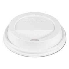 Dart® Traveler® Cappuccino Style Dome Lid, Fits 10 oz Cups, White, 100/Pack, 10 Packs/Carton