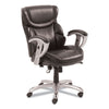 SertaPedic® Emerson Task Chair, Supports Up to 300 lb, 18.75" to 21.75" Seat Height, Brown Seat/Back, Silver Base Chairs/Stools-Office Chairs - Office Ready