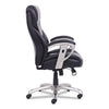 SertaPedic® Emerson Big & Tall Task Chair, Supports Up to 400 lb, 19.5" to 22.5" Seat Height, Black Seat/Back, Silver Base Chairs/Stools-Big & Tall Office Chairs - Office Ready