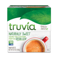 Truvia® Natural Sugar Substitute, 140 Packets/Box Coffee Condiments-Sweetener - Office Ready