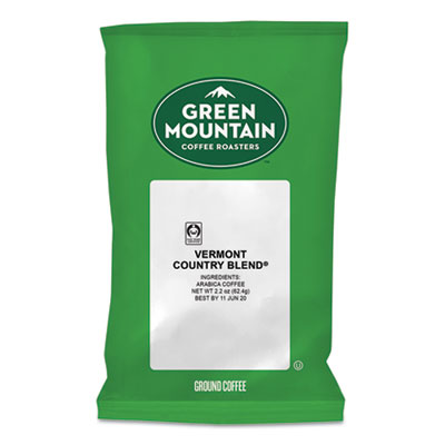 Green Mountain Coffee® Vermont Country Blend® Coffee Fraction Packs, 2.2oz, 100/Carton Beverages-Coffee, Fraction Pack - Office Ready