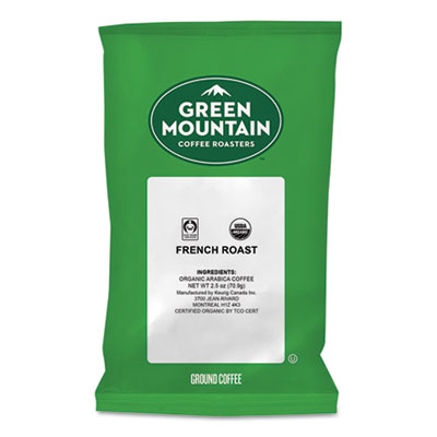Green Mountain Coffee® French Roast Coffee Fraction Packs, 2.2oz, 50/Carton Beverages-Coffee, Fraction Pack - Office Ready