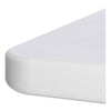 Alera® Resin Banquet Folding Table, Square Edge, 96w x 30d x 29h, Platinum Multiuse Folding & Nesting Tables - Office Ready