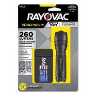 Rayovac® LED Aluminum Flashlight, 3 AAA Batteries (Included), Black Flashlights-Standard LED - Office Ready