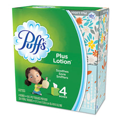 Puffs® Plus Lotion™ Facial Tissue, 1-Ply, White, 56 Sheets/Box, 24 Boxes/Carton