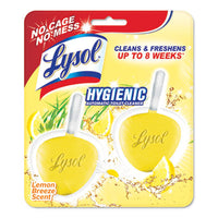 LYSOL® Brand Hygienic Automatic Toilet Bowl Cleaner, Lemon Breeze, 2/Pack Cleaners & Detergents-Bowl Cleaner - Office Ready