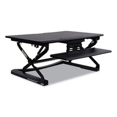 Alera® AdaptivErgo® Sit Stand Lifting Workstation, 35.12" x 31.1" x 5.91" to 19.69", Black