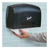 Scott® Essential™ Coreless Jumbo Roll Tissue Dispenser, 14.25 x 6 x 9.7, Black Toilet Paper Dispensers-Coreless JRT, Single - Office Ready