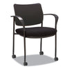 Alera® IV Series Guest Chairs, 24.8" x 22.83" x 32.28", Black Seat, Black Back, Black Base, 2/Carton Guest & Reception Chairs - Office Ready