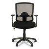 Alera® Etros Series Mesh Mid-Back Chair, Supports Up to 275 lb, 18.03" to 21.96" Seat Height, Black Chairs/Stools-Office Chairs - Office Ready