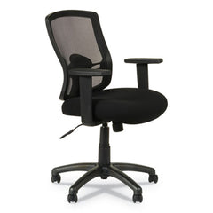 Alera® Etros Series Mesh Mid-Back Chair, Supports Up to 275 lb, 18.03" to 21.96" Seat Height, Black
