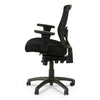 Alera® Etros Series Mesh Mid-Back Petite Multifunction Chair, Supports Up to 275 lb, 17.16" to 20.86" Seat Height, Black Chairs/Stools-Petite Office Chairs - Office Ready