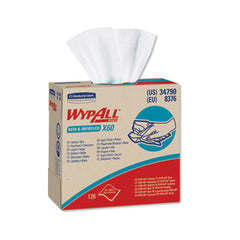 WypAll® X60 Cloths, POP-UP Box, White, 9 1/8 x 16 7/8, 126/Box, 10 Boxes/Carton