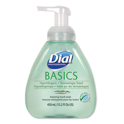 Dial® Professional Basics Hypoallergenic Foaming Hand Wash, Honeysuckle, 15.2 oz Foam Soap - Office Ready